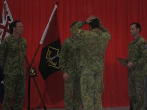 2010 - Holsworthy , Sydney - receiving my Commando Beret after passing the Commando Selection Course